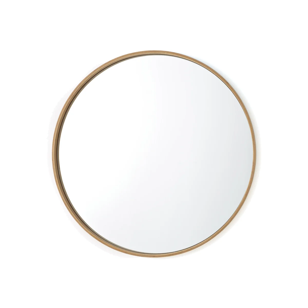 Alaria 100cm Round Oak Mirror – image 1