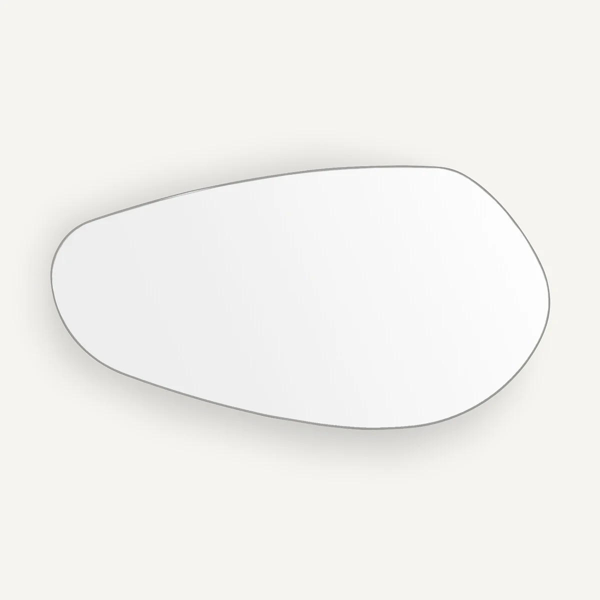 Lido Organically Shaped Satin Nickel Mirror – image 4