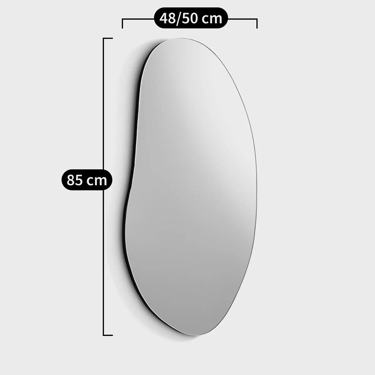 Biface Organically-Shaped Mirror – image 6