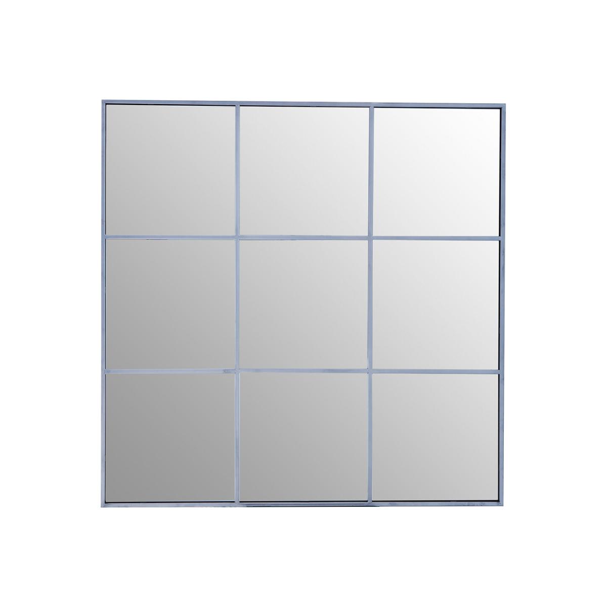 95cm Silver Finish Square Window Mirror – image 1