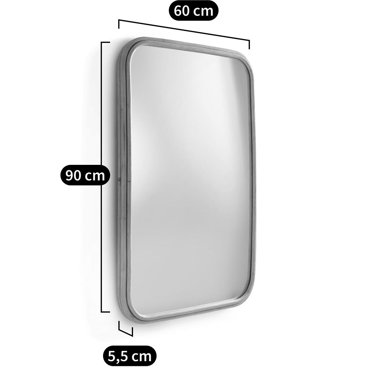 Nogu 60 x 90cm Rectangular Rattan Mirror – image 7