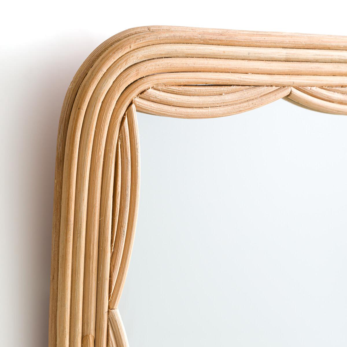 Vaguo 52cm High Square Rattan Mirror – image 3