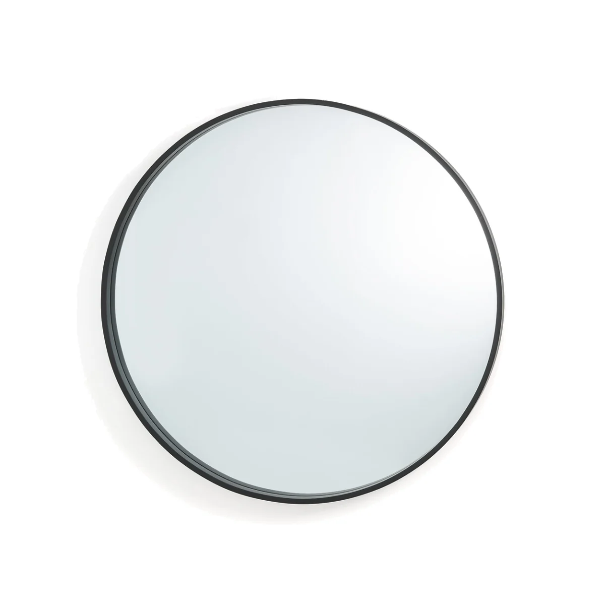 Alaria 80cm Diameter Round Black Mirror – image 1