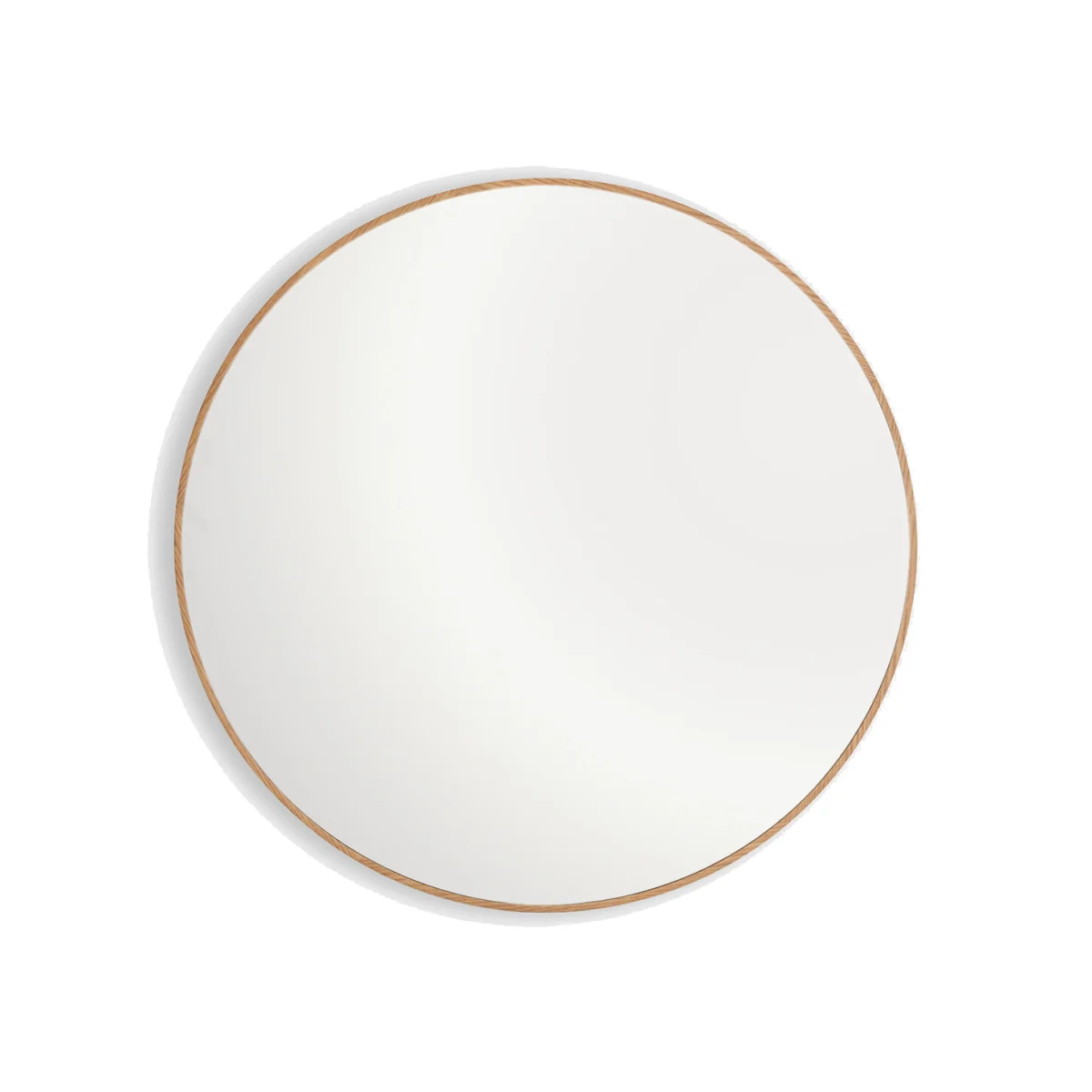 Iodus Oak Veneer 100cm Diameter Round Wall Mirror