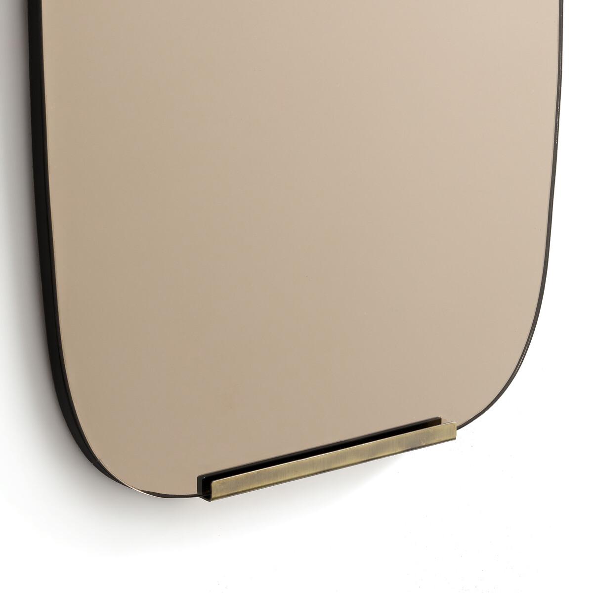 Dialect H72.5cm Smoked Glass and Brass Mirror – image 3