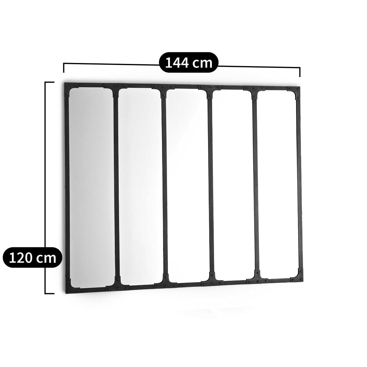 Lenaig Industrial Iron Metal Mirror 144 x 120cm – image 6