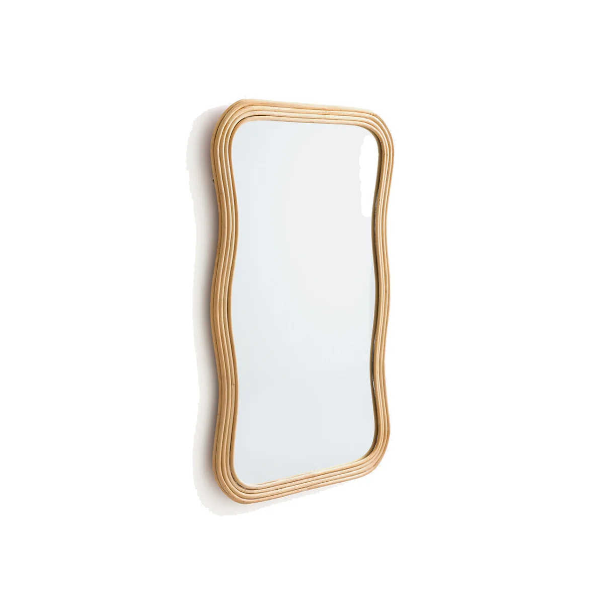 Vaguo 75cm High Rattan Mirror – image 1