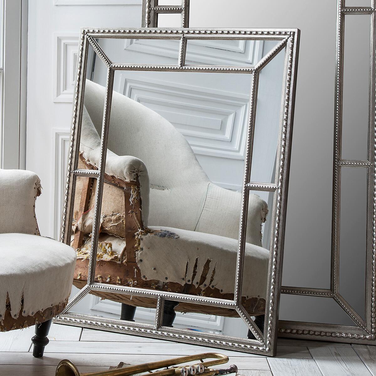 98x76cm Silver Rectangle Mirror – image 2