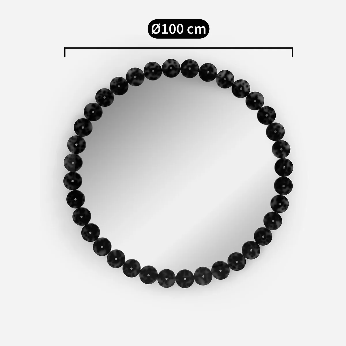 Kioo Round Resin Mirror with Diameter 100cm – image 4