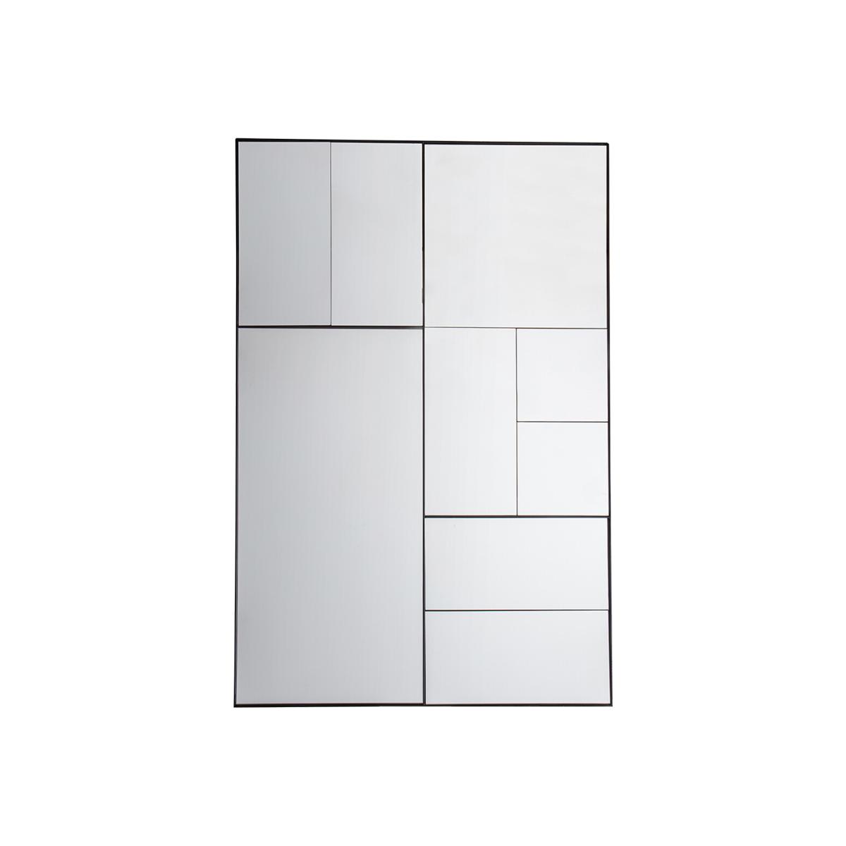 81 x 122cm Black Abstract Mirror – image 1