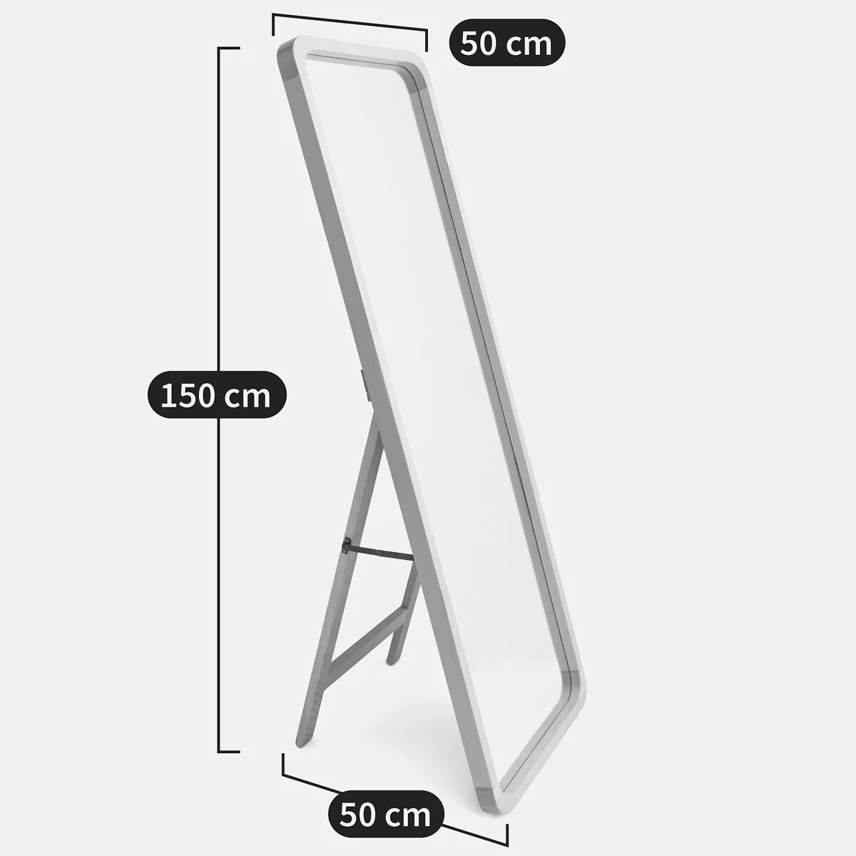 Alaria Standing Psyche Beech Mirror – image 5