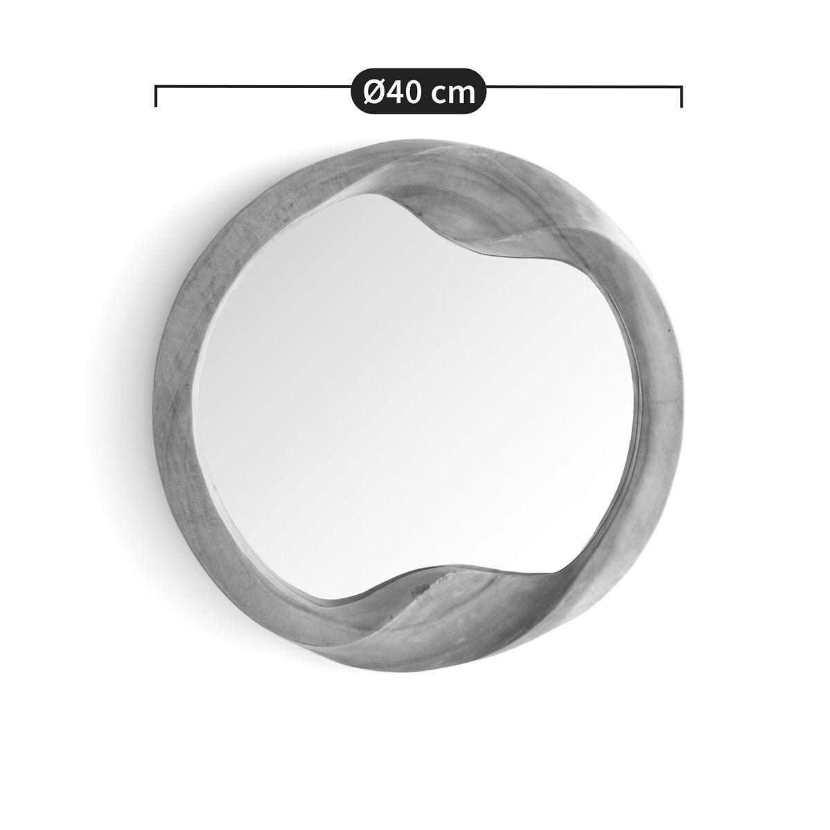 Elara 40cm Diameter Suar Wood Round Mirror – image 6