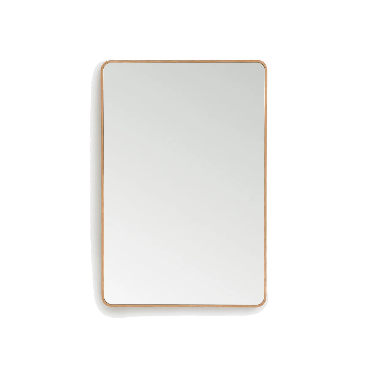 Iodus Rectangular Mirror in Oak Veneer 80x120cm – image 1