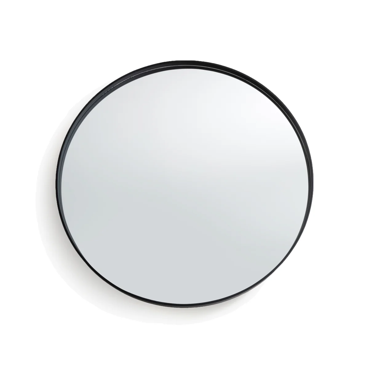 Alaria 100cm Diameter Round Black Mirror – image 1