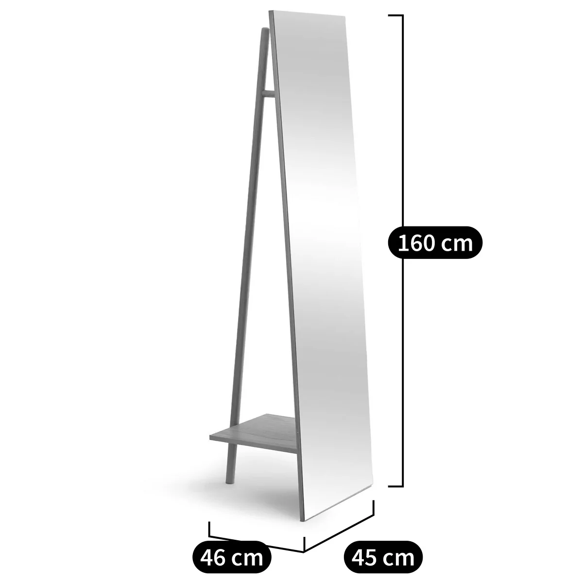 Adargi Standalone Mirror with Hanging Rail – image 6