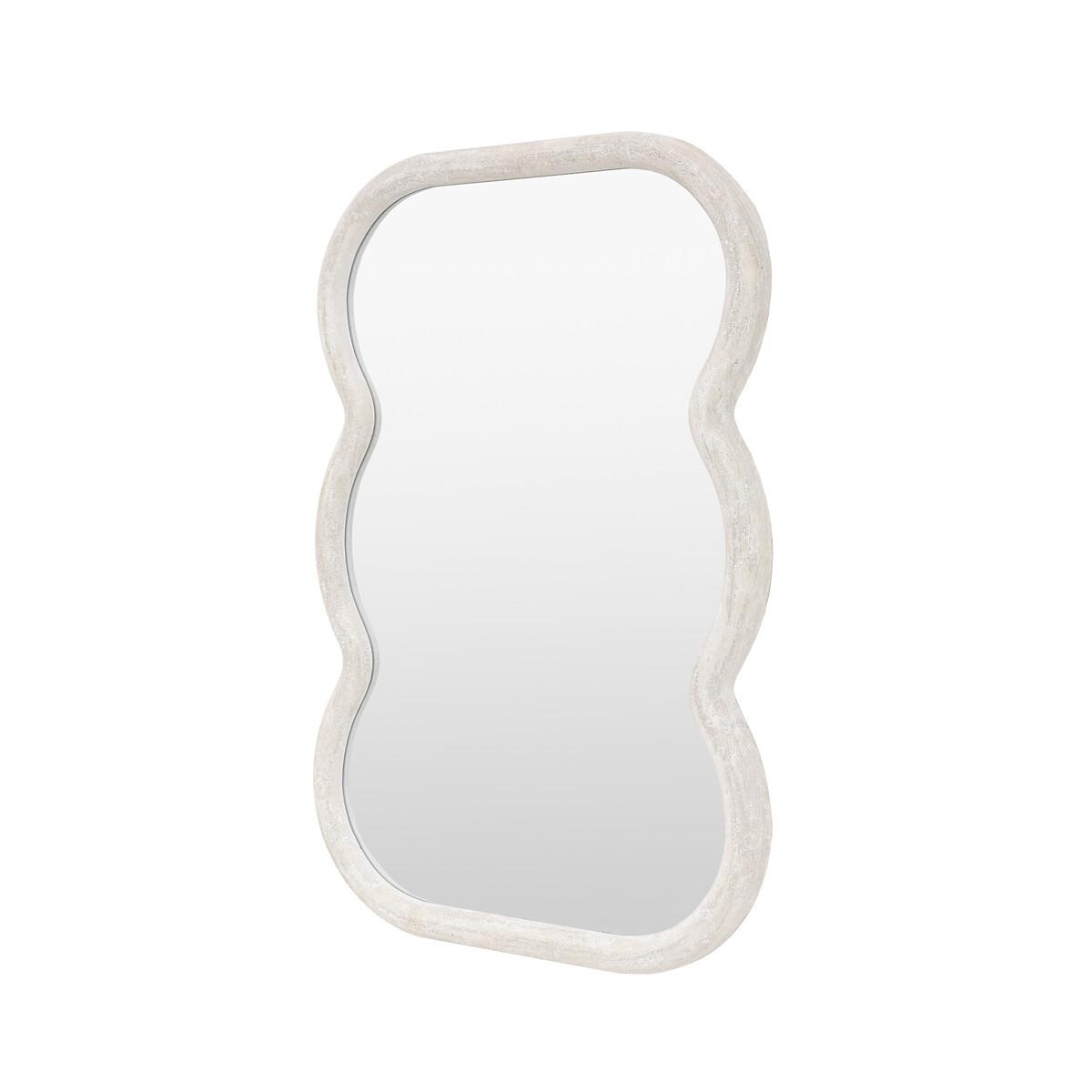 90cm Hockley Curved White Rectangle Mirror – image 2