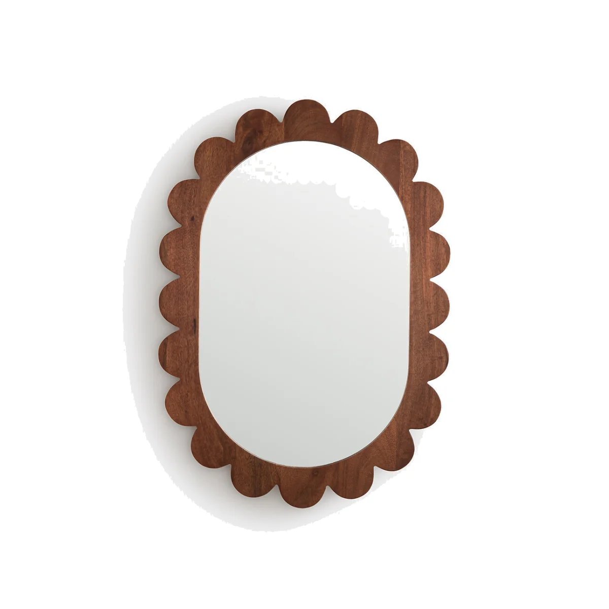 Fleora Mango Wood Mirror – image 1