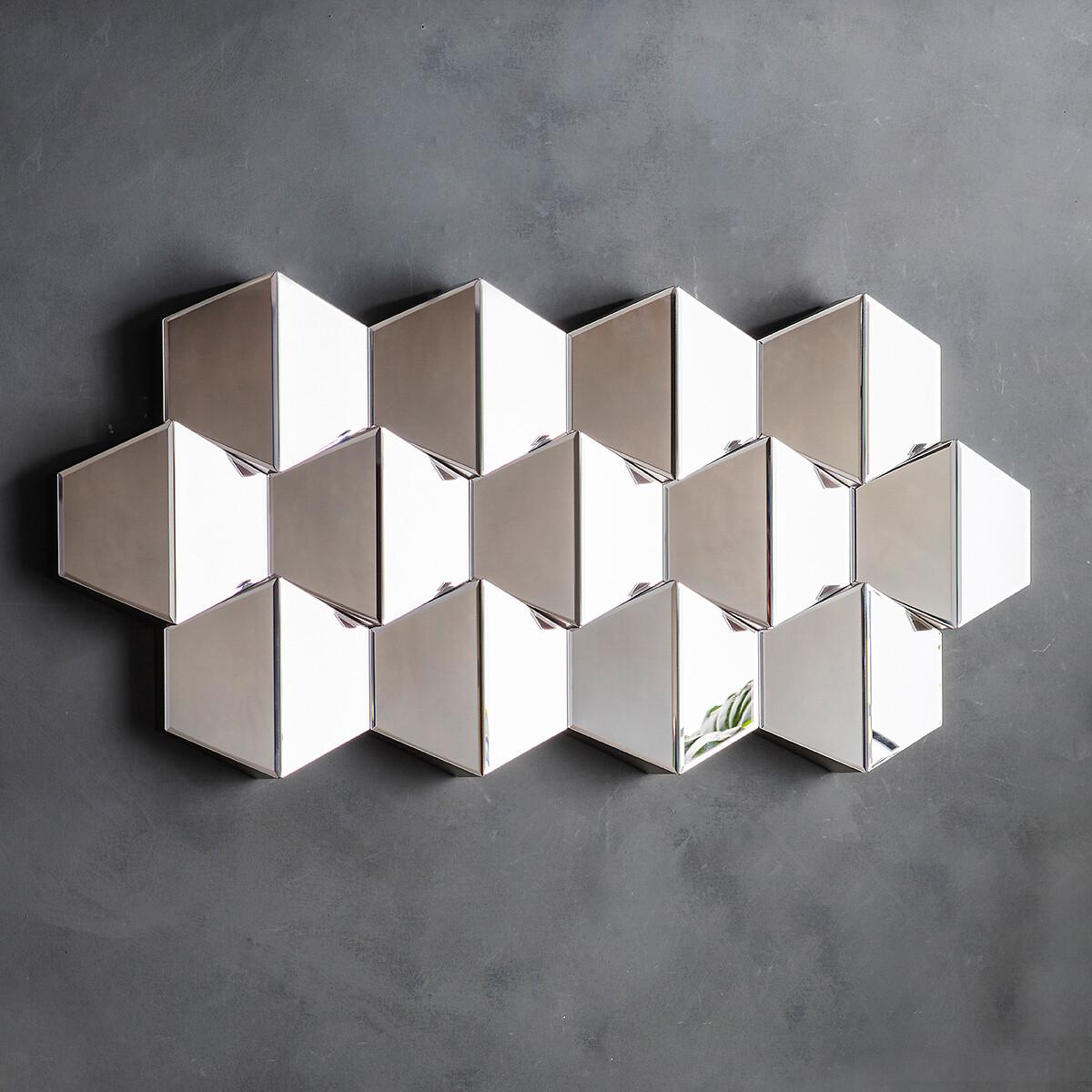 110x50cm Silver Decorative Mirror – image 2