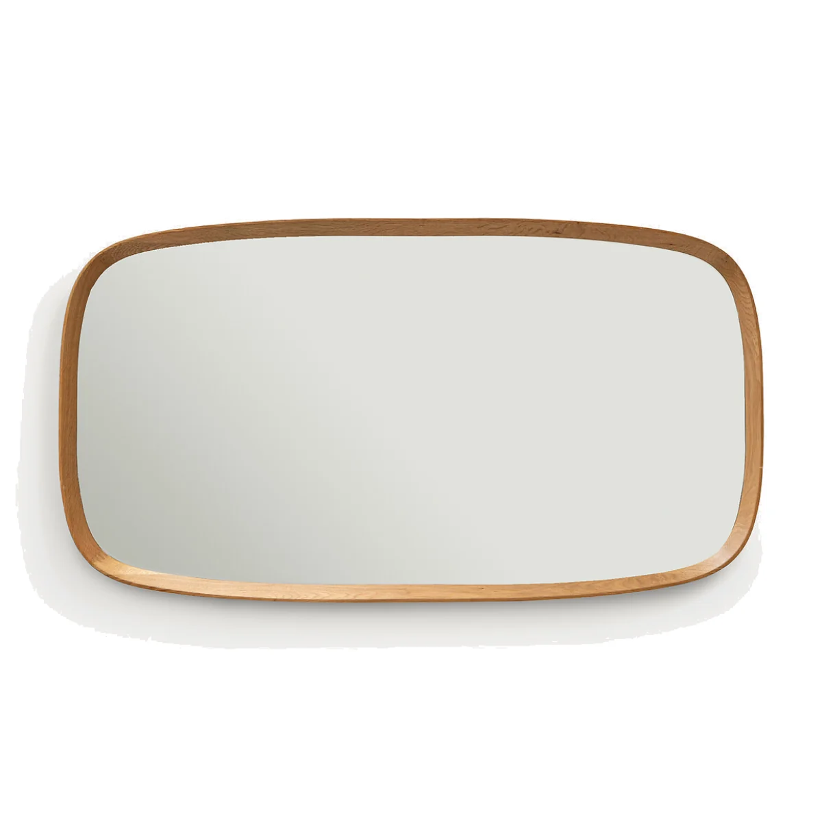 Orion 110cm High Solid Oak Rectangular Mirror – image 1