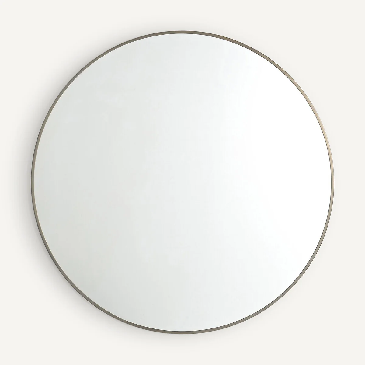 Caligone 100cm Diameter Aged Brass Round Metal Mirror – image 2