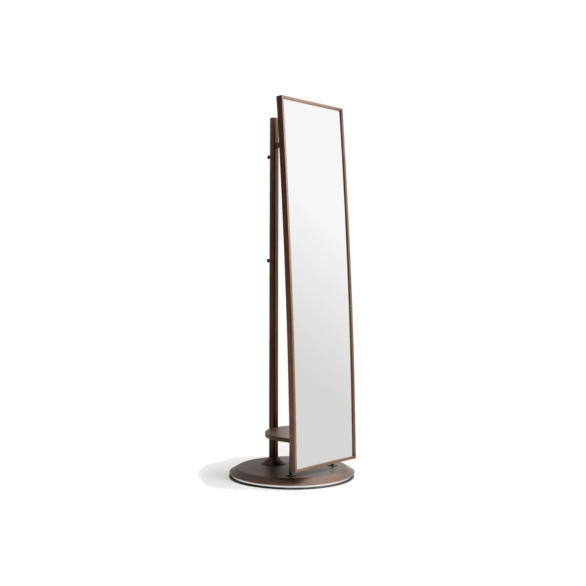 Lyanna Walnut 177.2cm High Floor Mirror