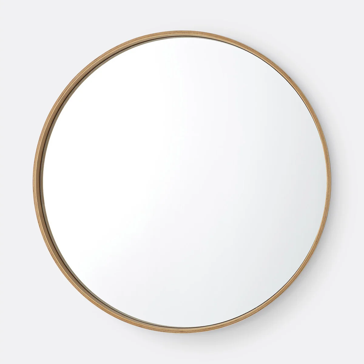 Alaria 100cm Round Oak Mirror – image 2