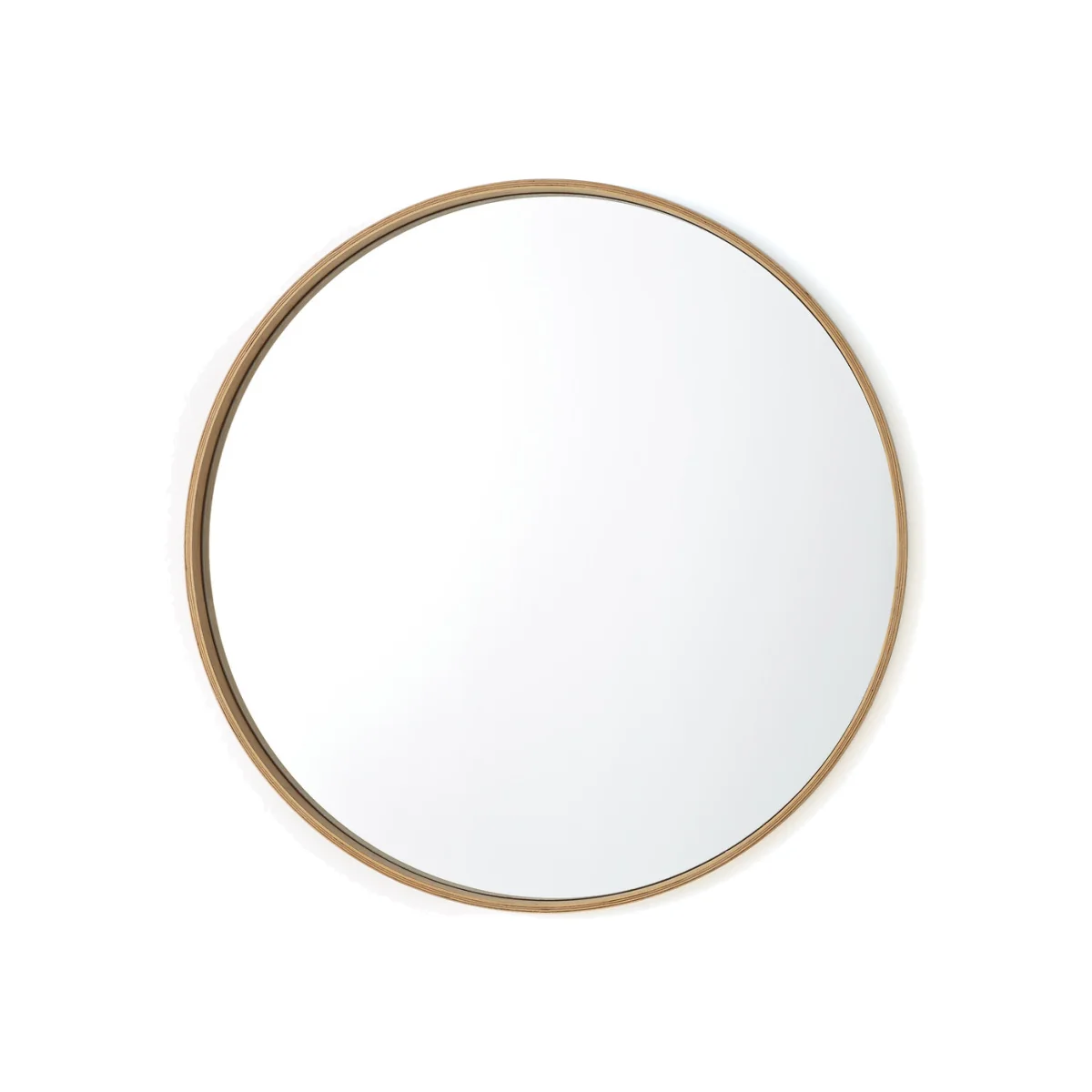 Alaria 100cm Round Oak Mirror – image 1