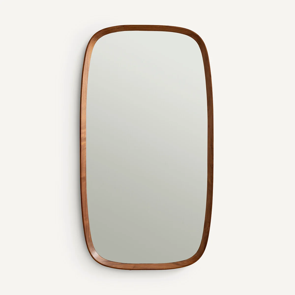 Orion 110cm High Solid Walnut Rectangular Mirror – image 3