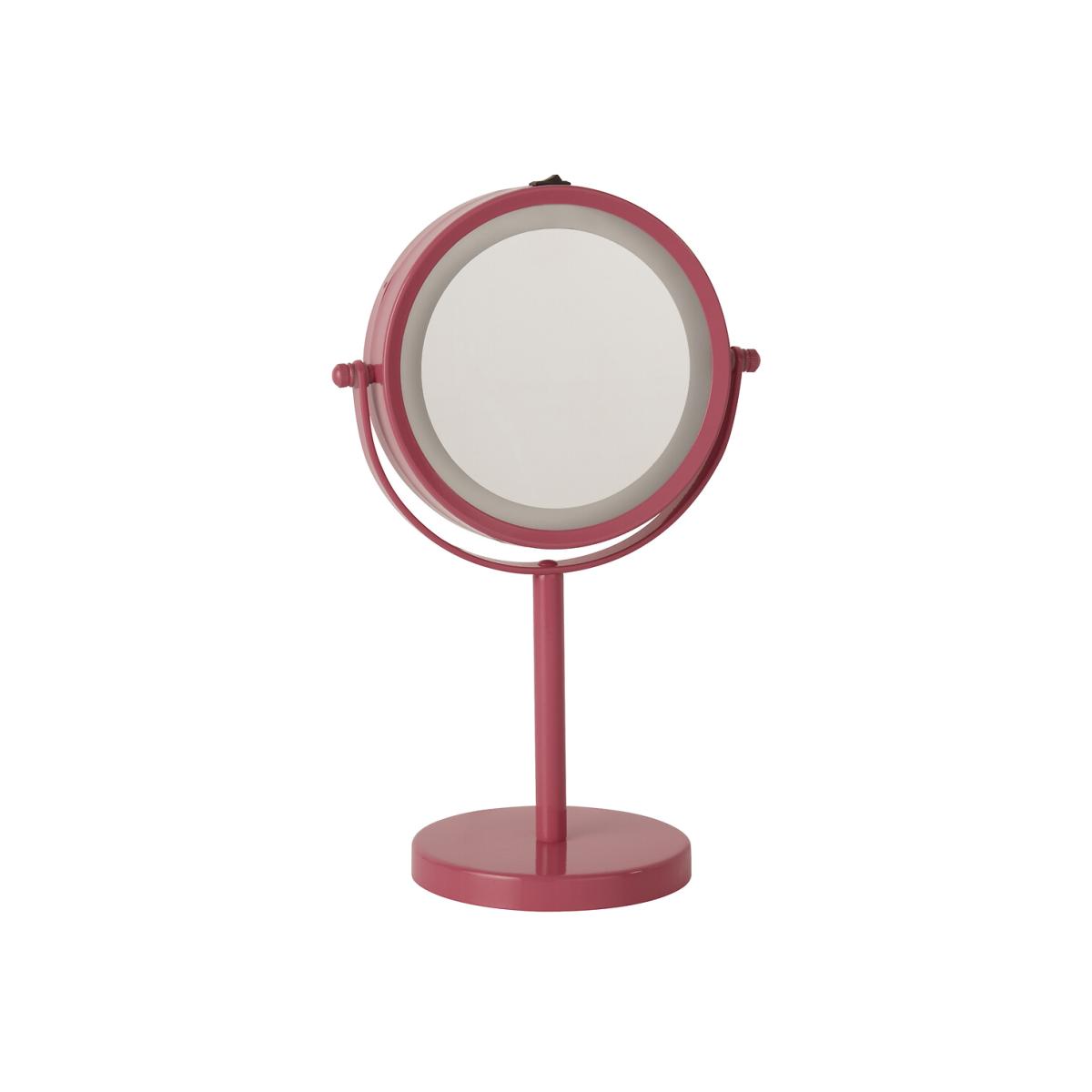 30cm Pink Light Up Vanity Mirror – image 1