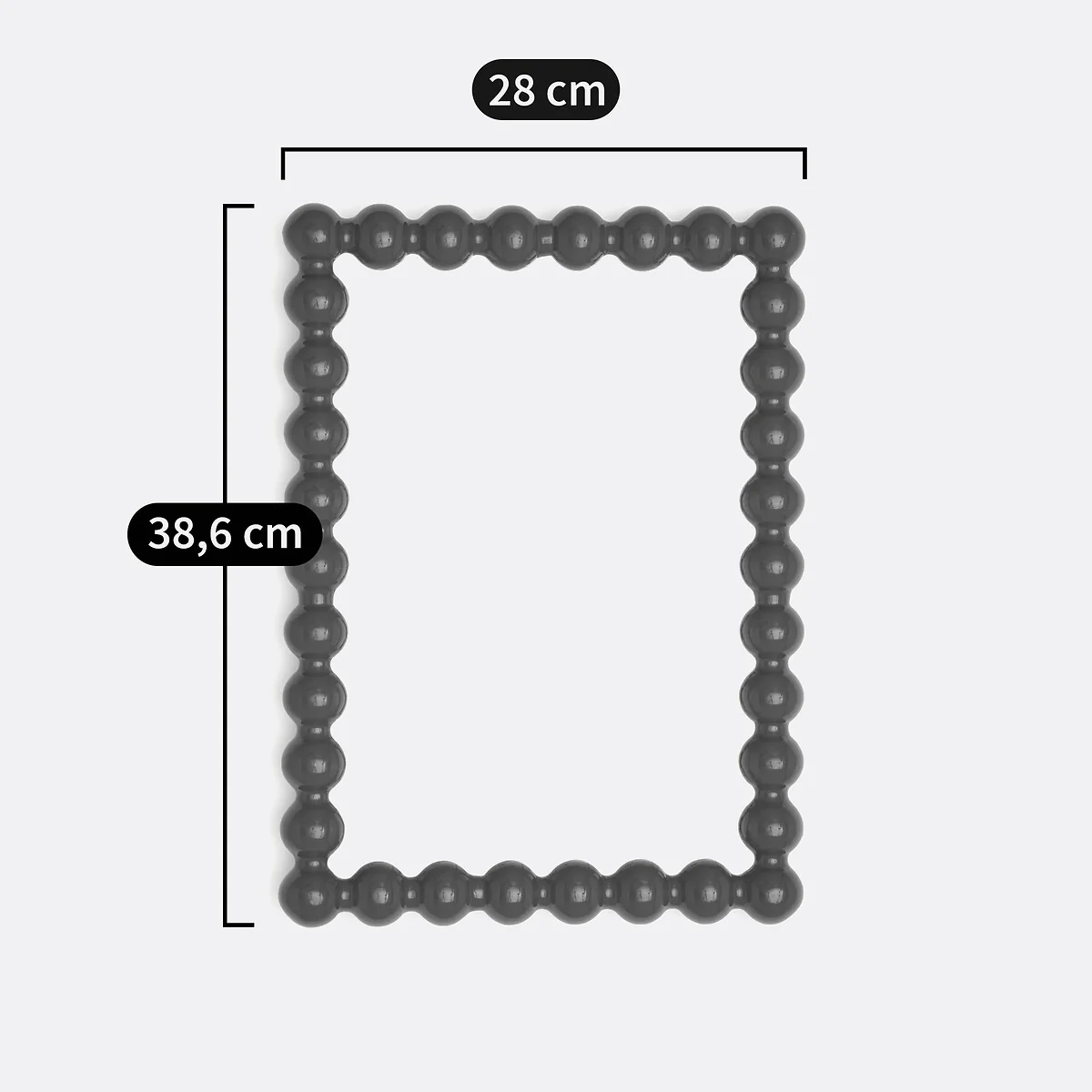 Lomia 28 x 38.6cm Lacquered Wood Mirror – image 6