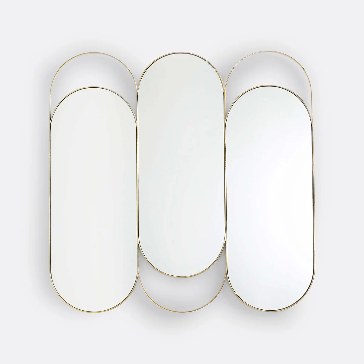 Alama Brass Triptych Mirror – image 2