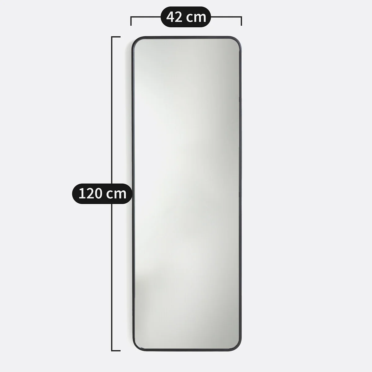 Iodus Rectangular Iron Mirror, Width 42cm X Height 120cm – image 3