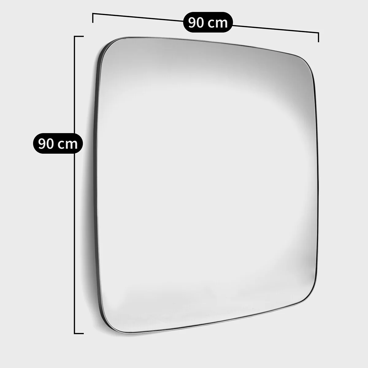 Iodus Square Iron Mirror, Width 90cm X Height 90cm – image 5