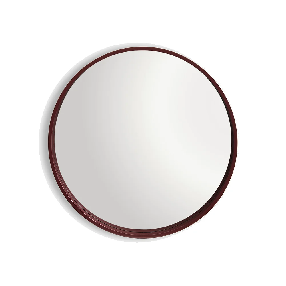 Alaria Lacquered 60cm Diameter Round Wall Mirror