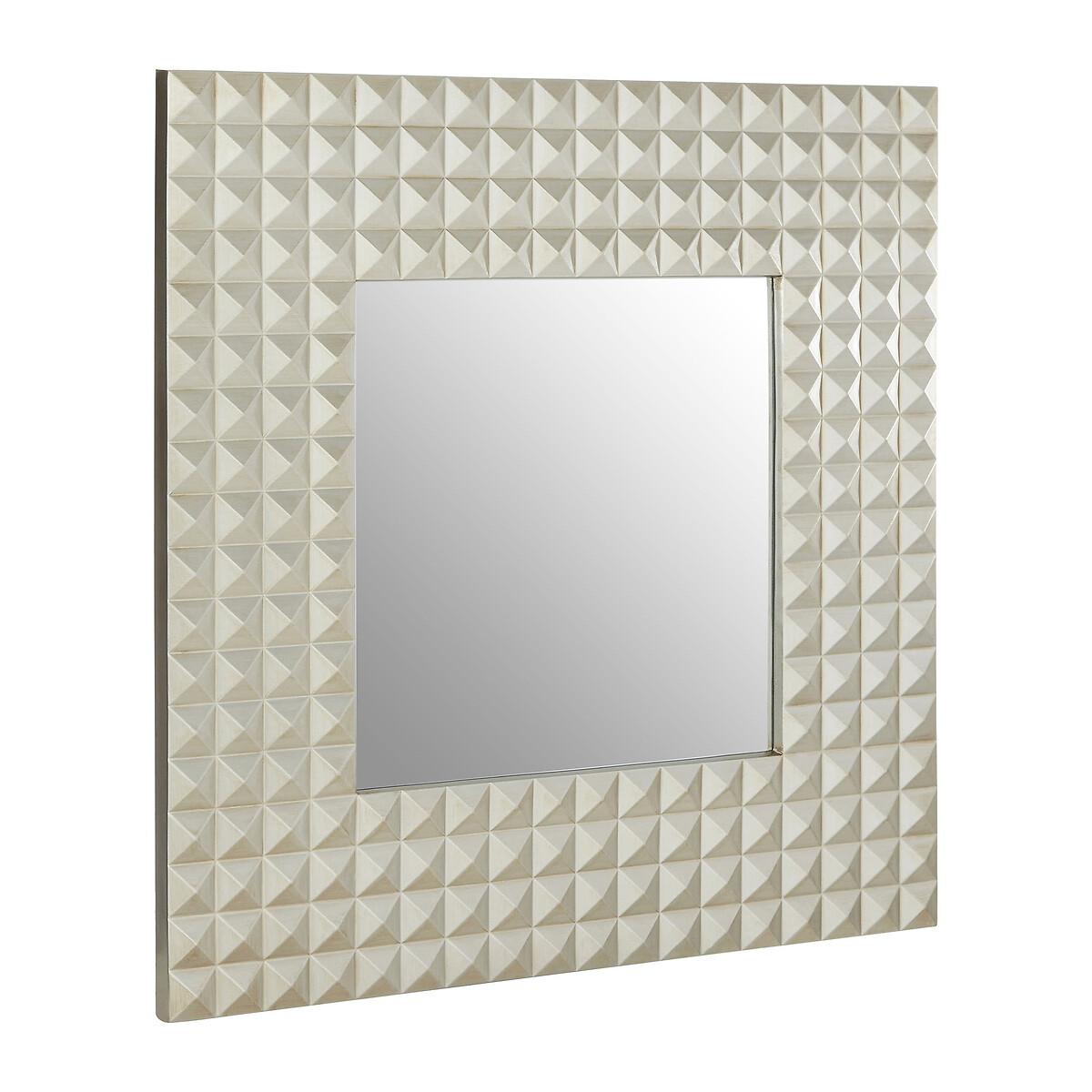 92cm Square Wall Mirror in Champagne Finish – image 2