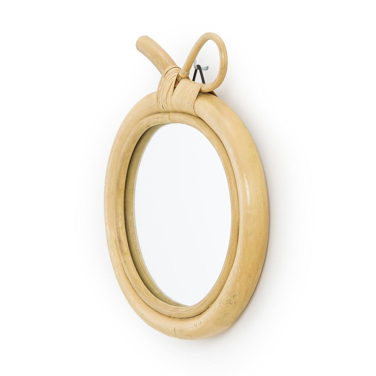 Nogu 33 x 30cm Rattan Apple Mirror – image 2