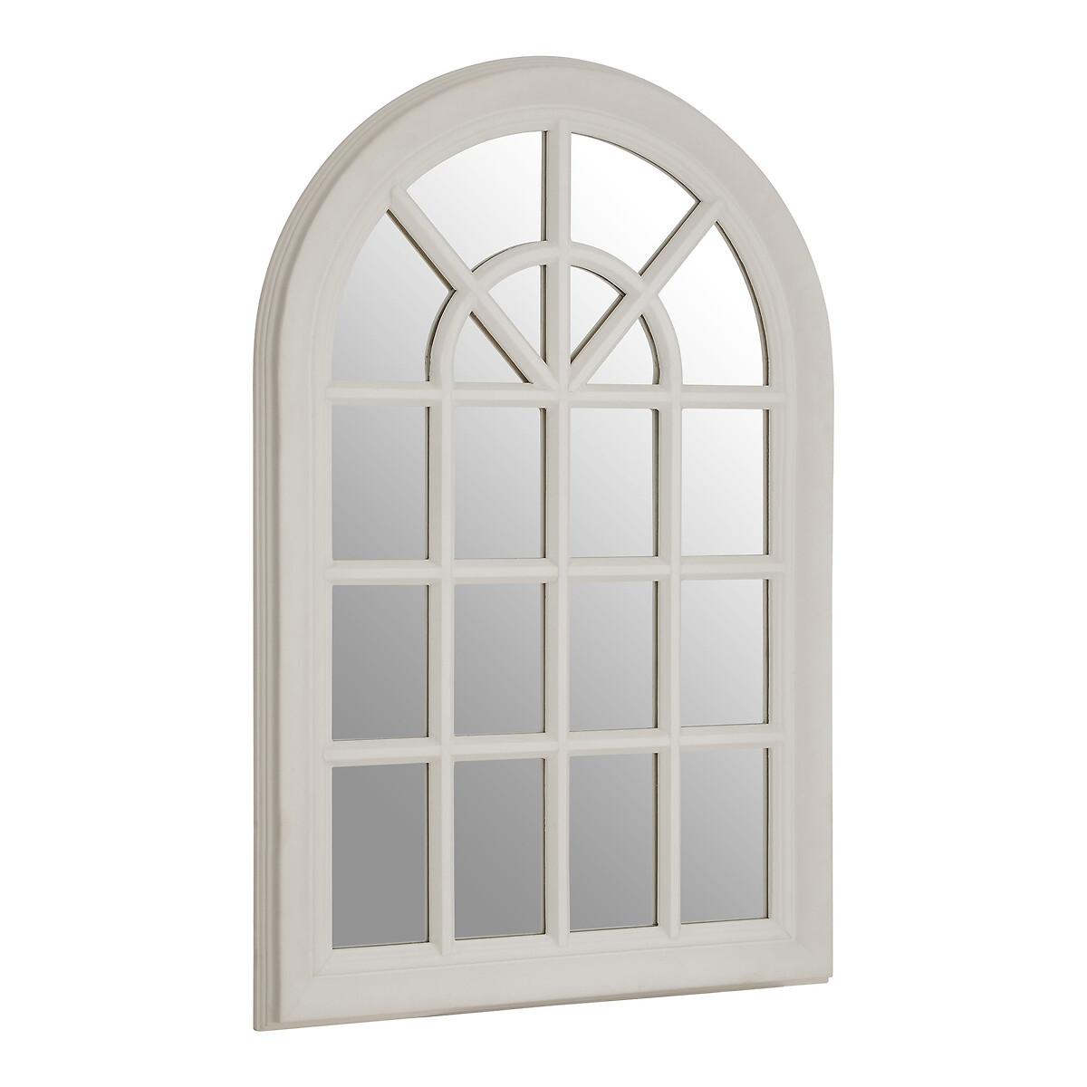 87 x 58cm White Oak Window Mirror – image 2