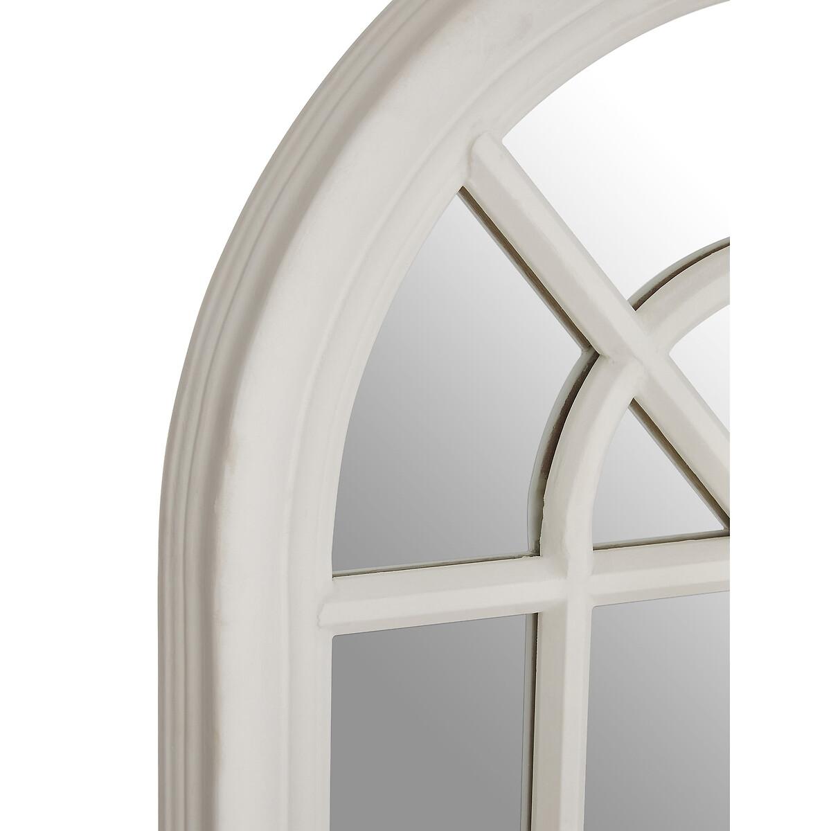 87 x 58cm White Oak Window Mirror – image 3