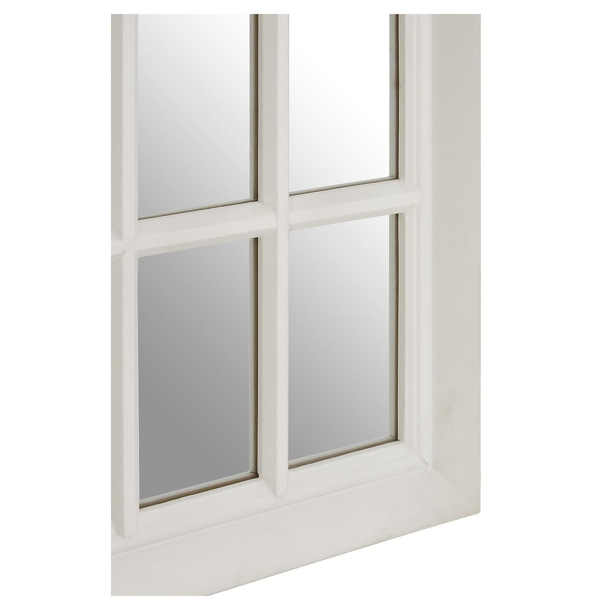 87 x 58cm White Oak Window Mirror – image 4