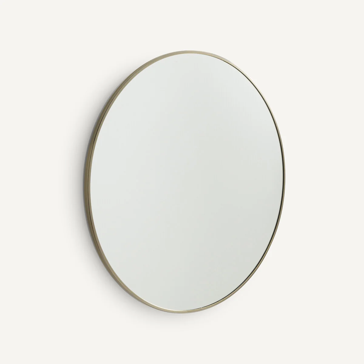 Caligone 80cm Diameter Aged Brass Round Mirror – image 4