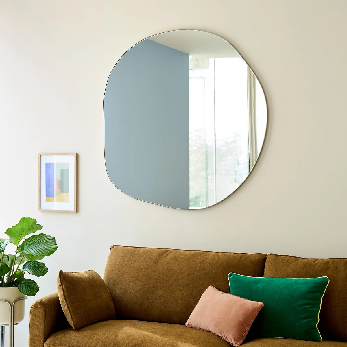 Ornica 120 X 120cm Organic Shaped Mirror – image 2