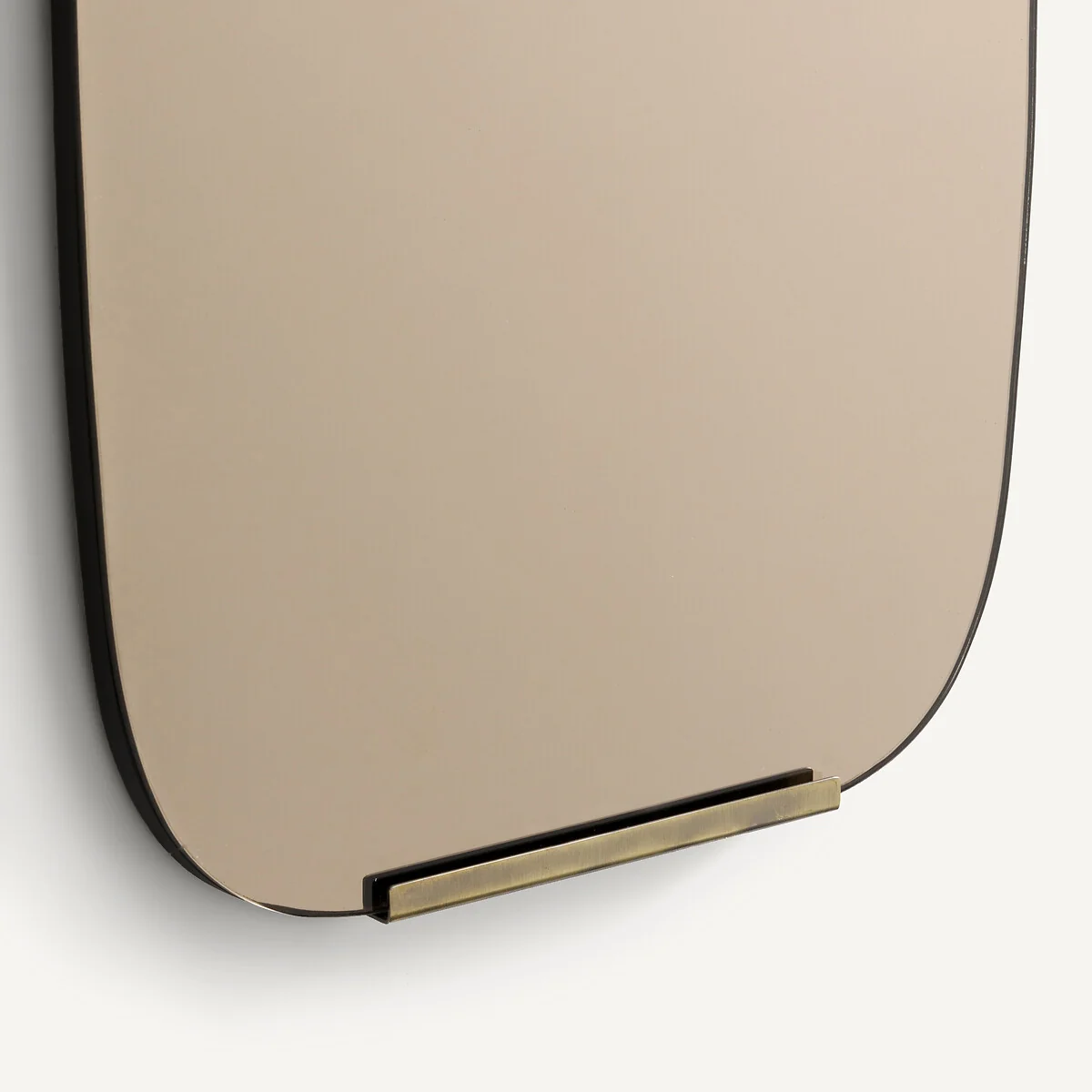 Dialect H72.5cm Smoked Glass and Brass Mirror – image 4