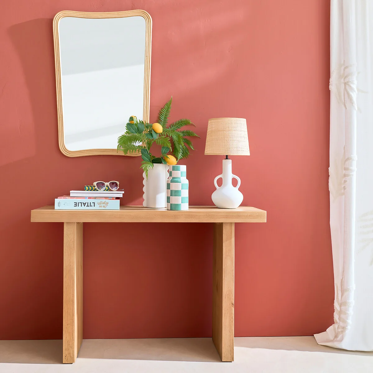 Sakhara 87 X 59cm Rattan Mirror – image 2