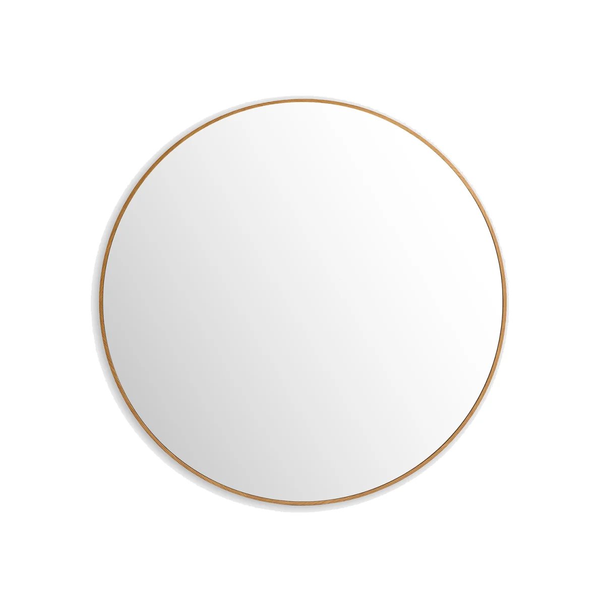 Iodus Oak Veneer 140cm Diameter Large Round Mirror