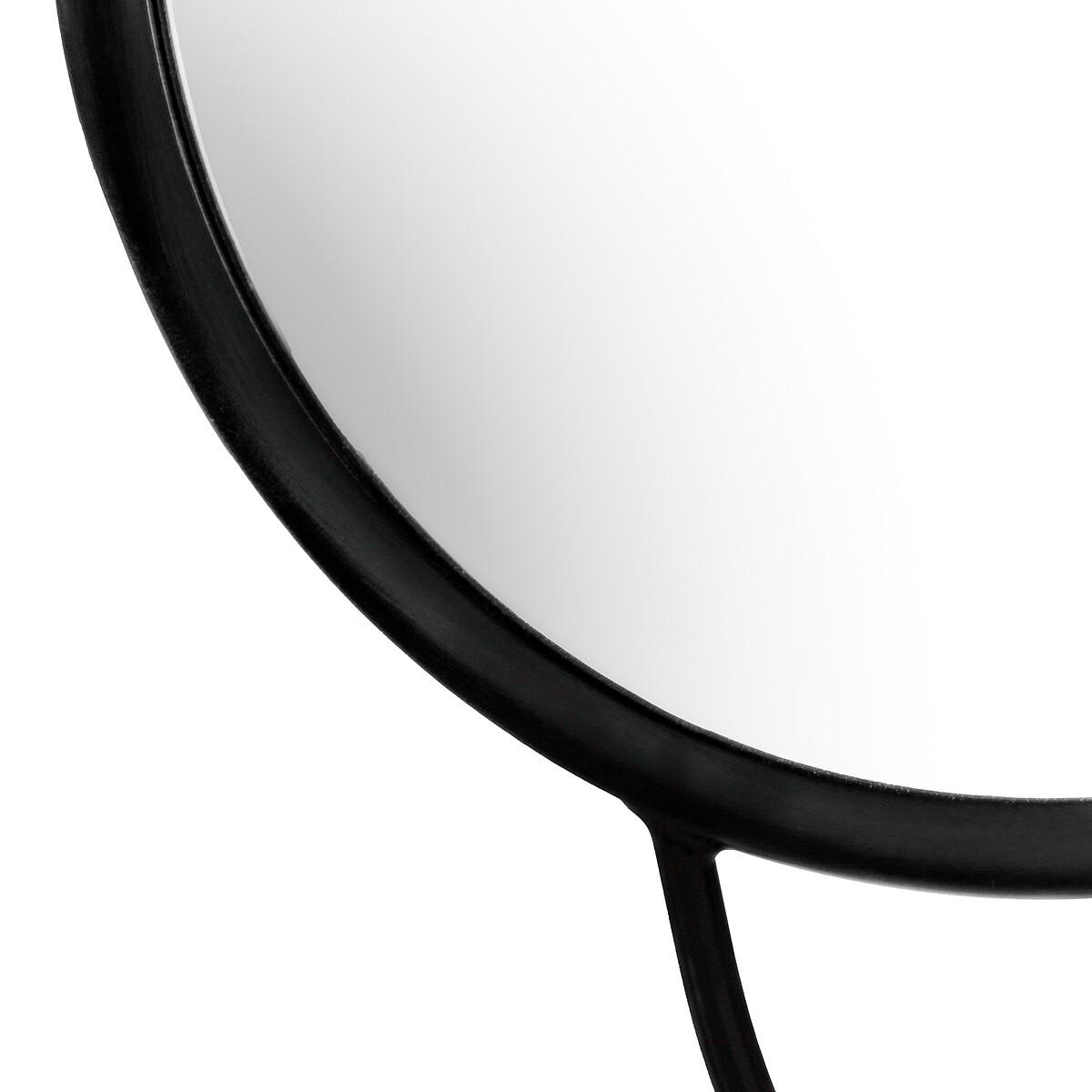 109cm Abstract Double Mirror Black – image 2