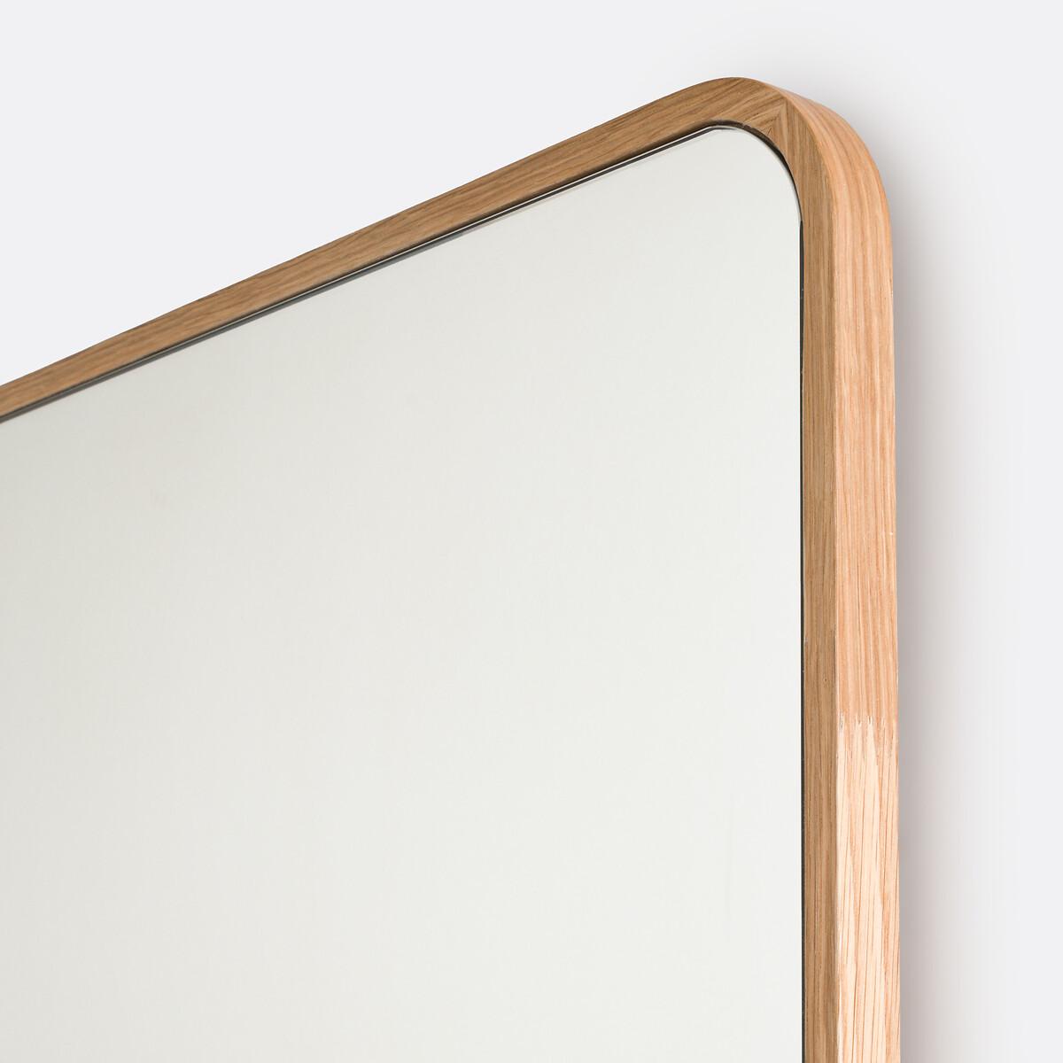 Iodus Rectangular Mirror in Oak Veneer 80x120cm – image 2