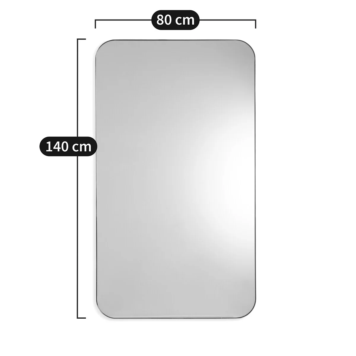 Caligone H140cm Aged Brass Mirror – image 6