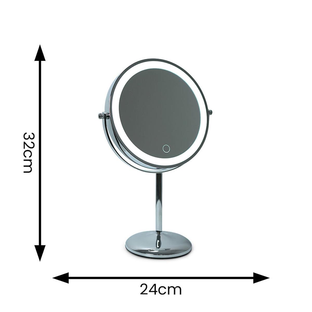 8" LED Rechargeable Table Mirror with 5x Magnification – image 5