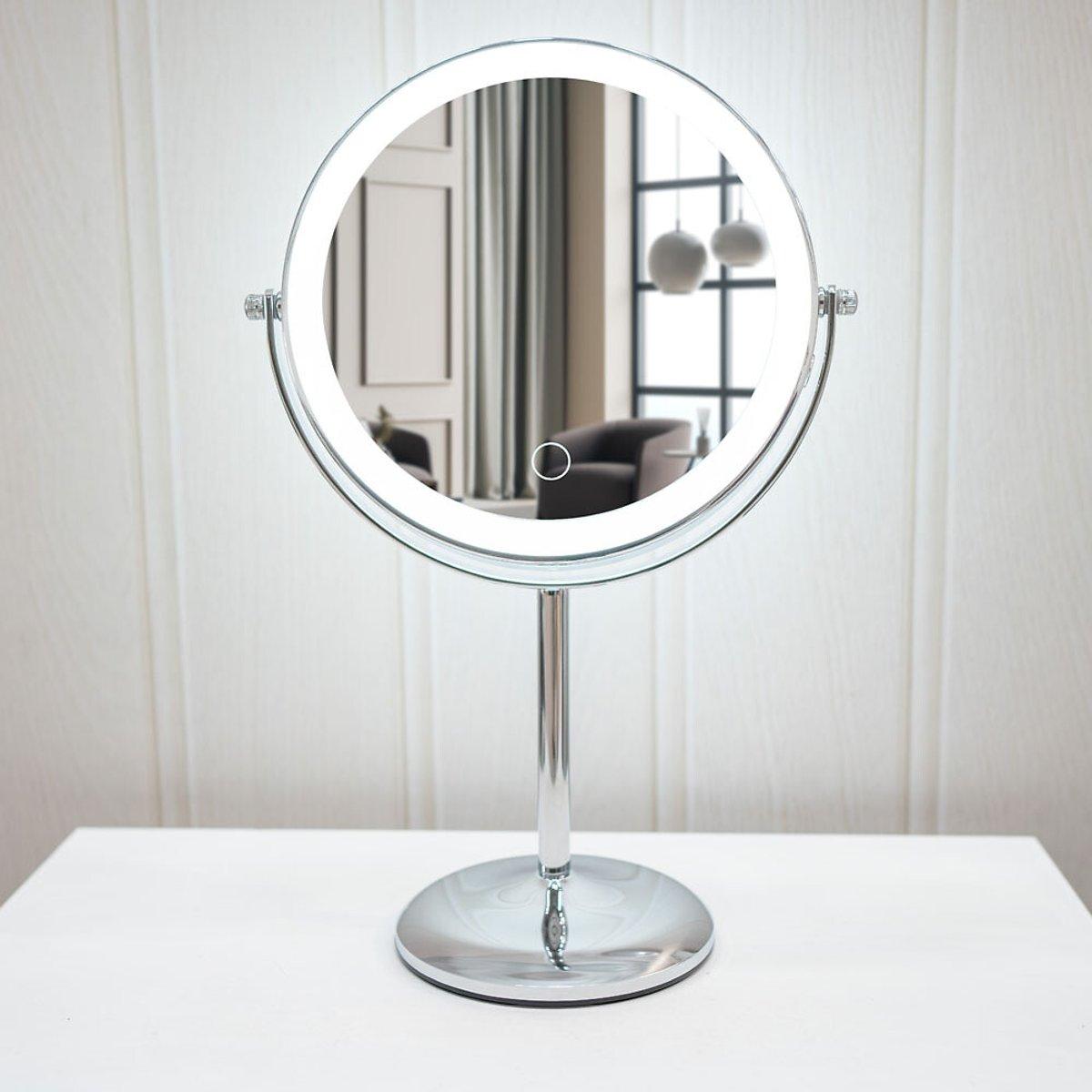 8" LED Rechargeable Table Mirror with 5x Magnification – image 1