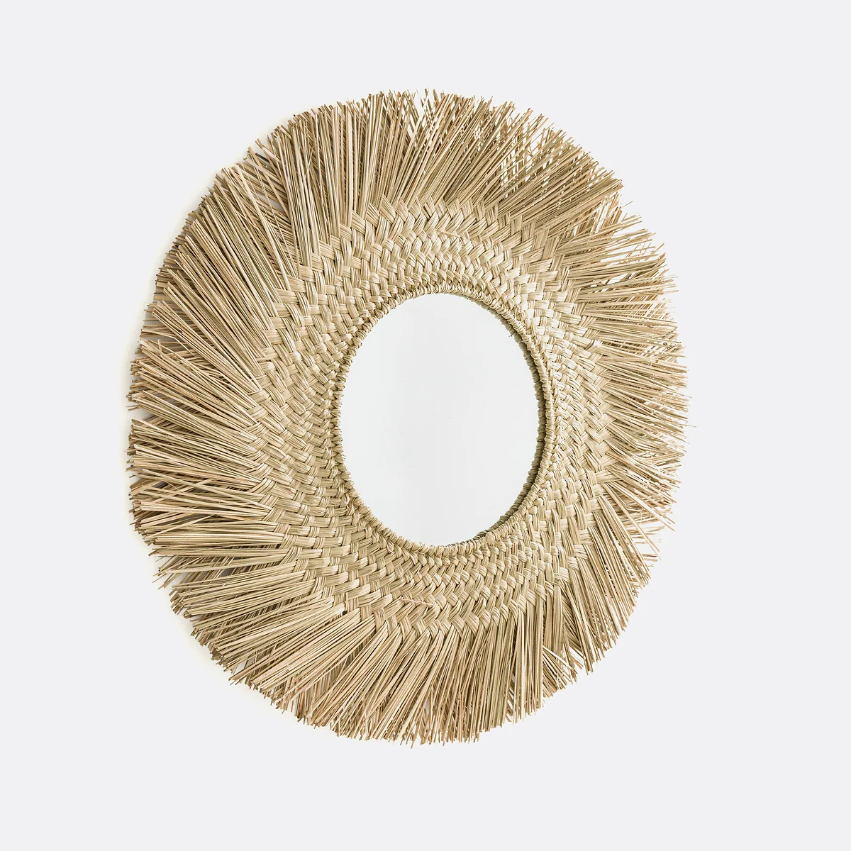 Loull 102cm Diameter Sunburst Straw Mirror – image 4